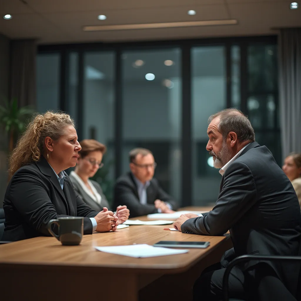 Equipo de consultores en reunión estratégica